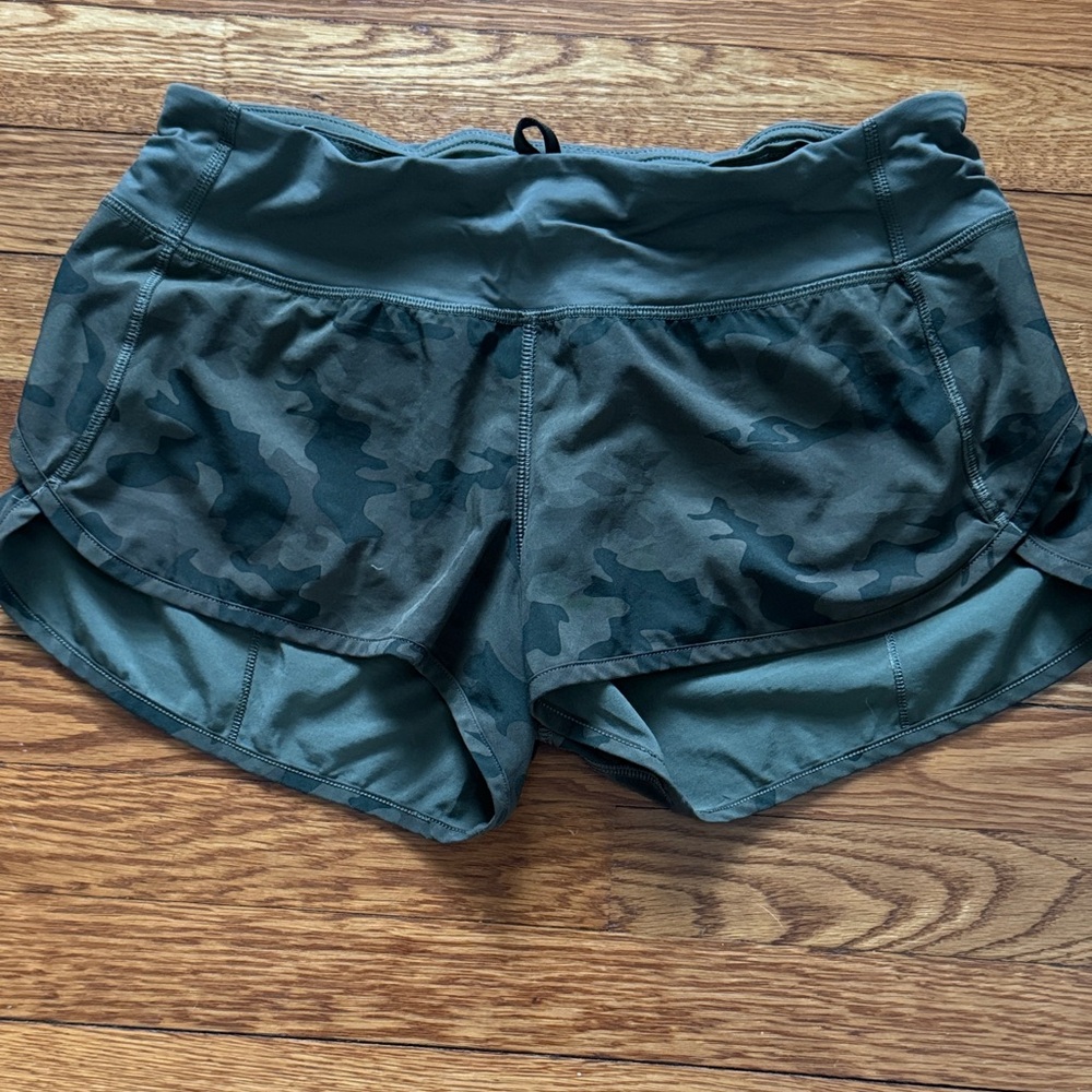 Lululemon Camouflage Speed Shorts